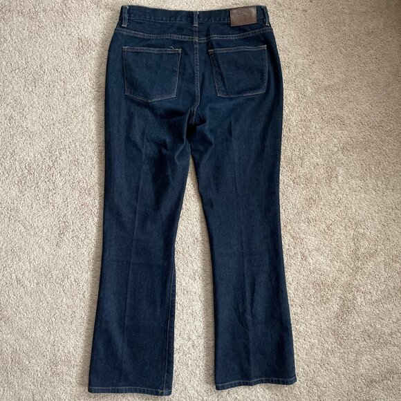 Lauren Ralph Lauren Jeans Womens 8 Blue Dark Classic Bootcut Mid Rise Denim LR - Picture 5 of 5